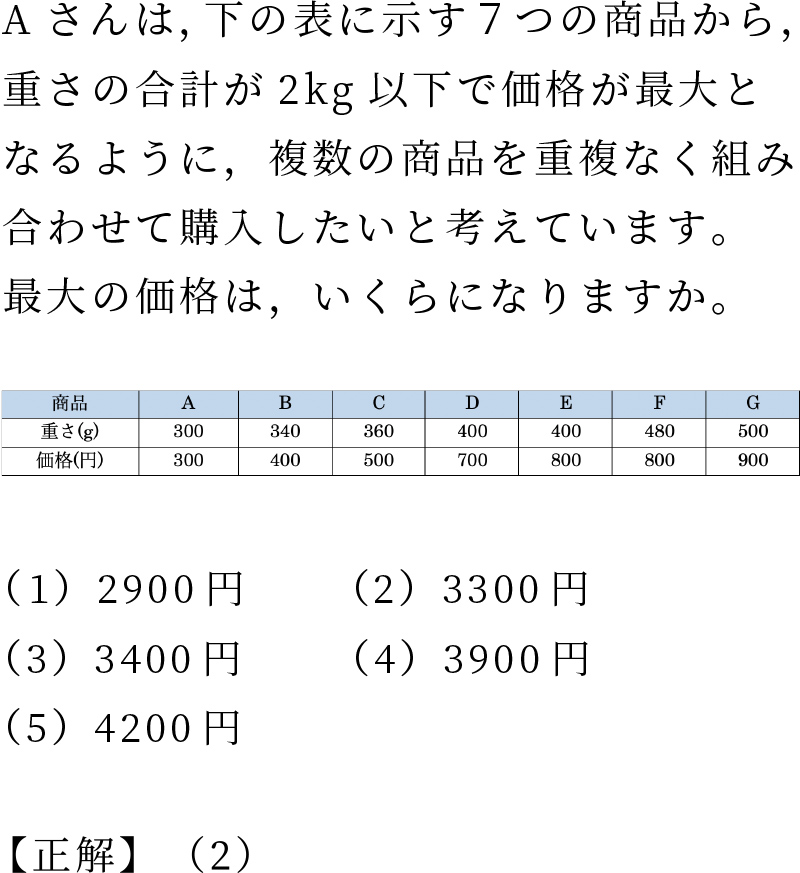 上級 例題2